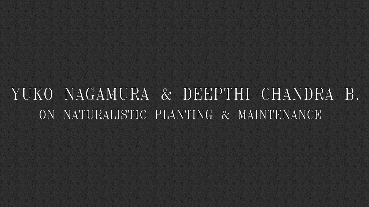 A Dialogue - Saturday Sojourns - Edition III - On Naturalistic Planting